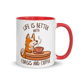 Life Is Better With Corgis and Coffee - Mug